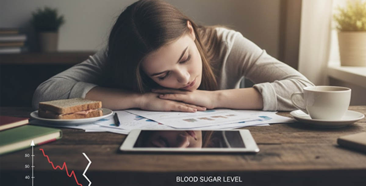 Person checking blood sugar levels